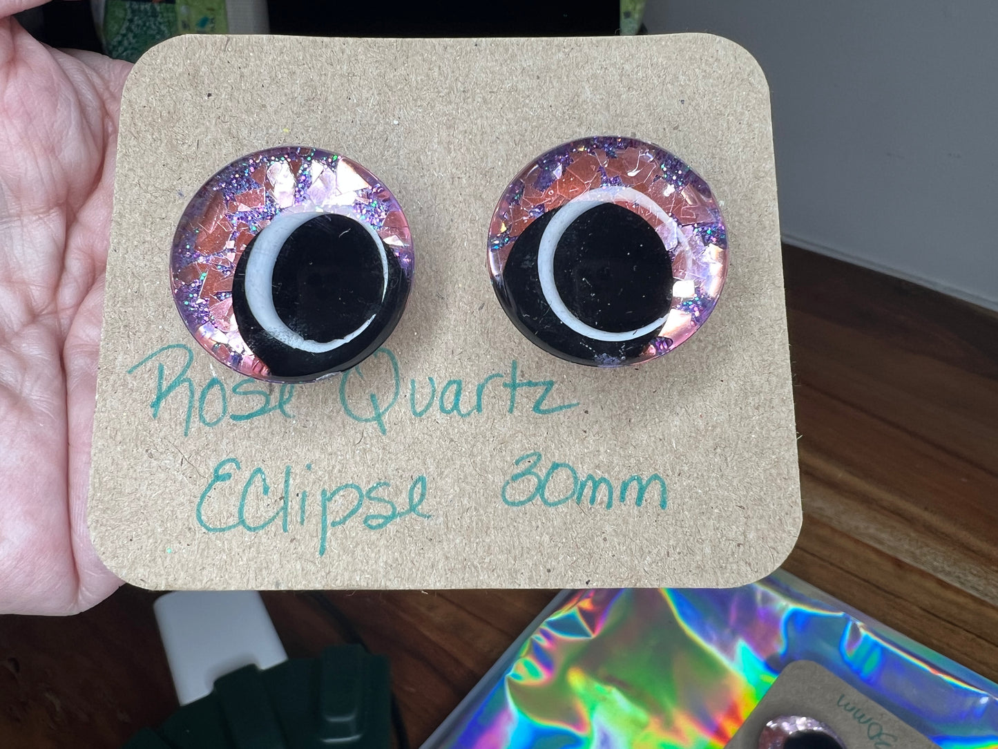 Rose quartz eclipse 30 mm