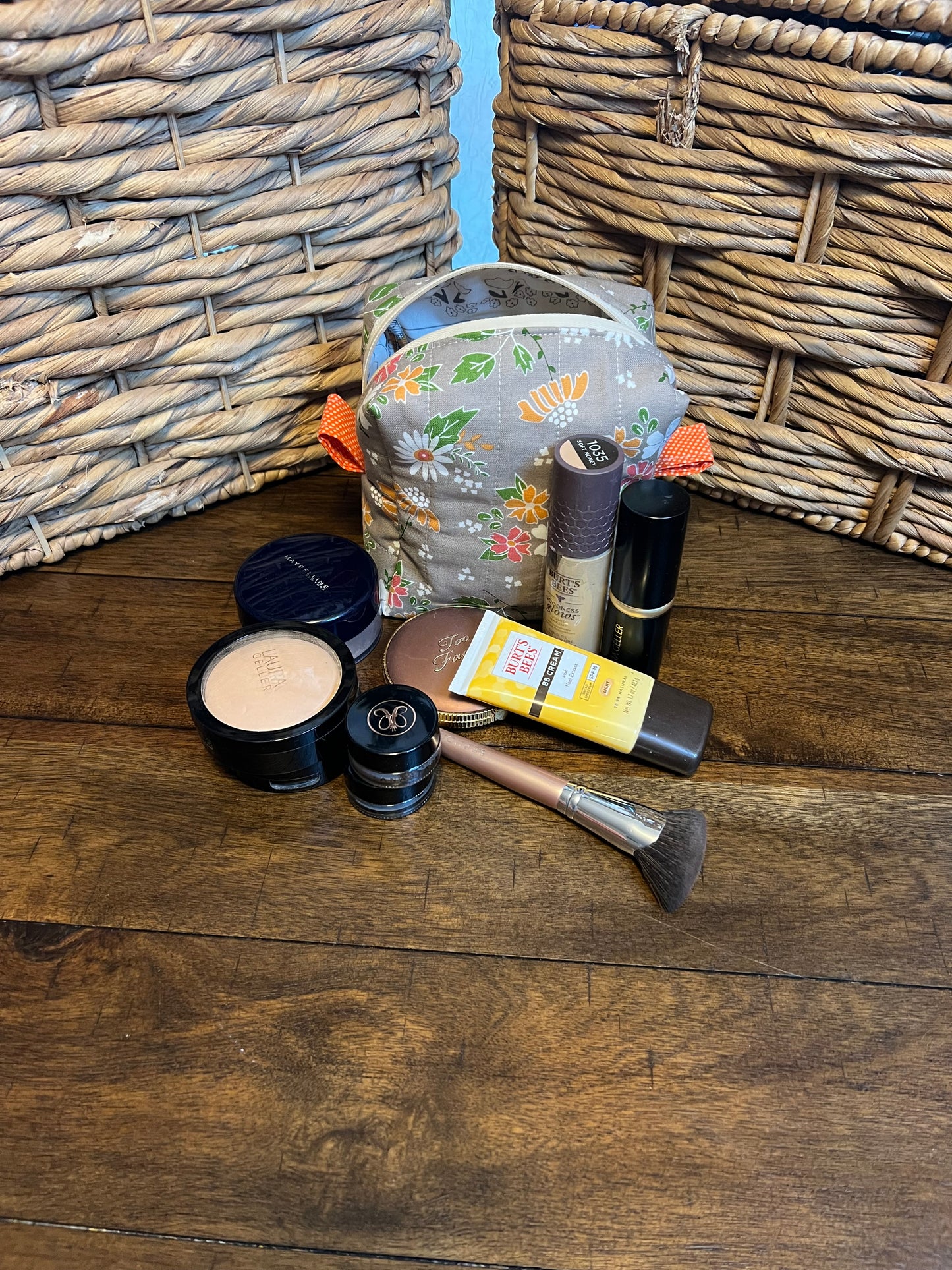 Mini makeup bag Fall bloom
