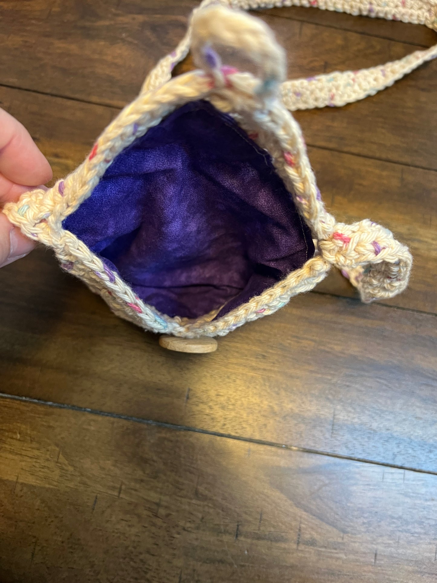 Children's crochet purse