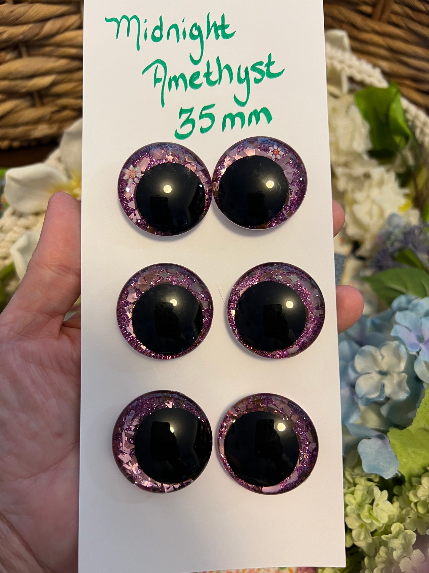 Safety eye set 35 mm Midnight amethyst