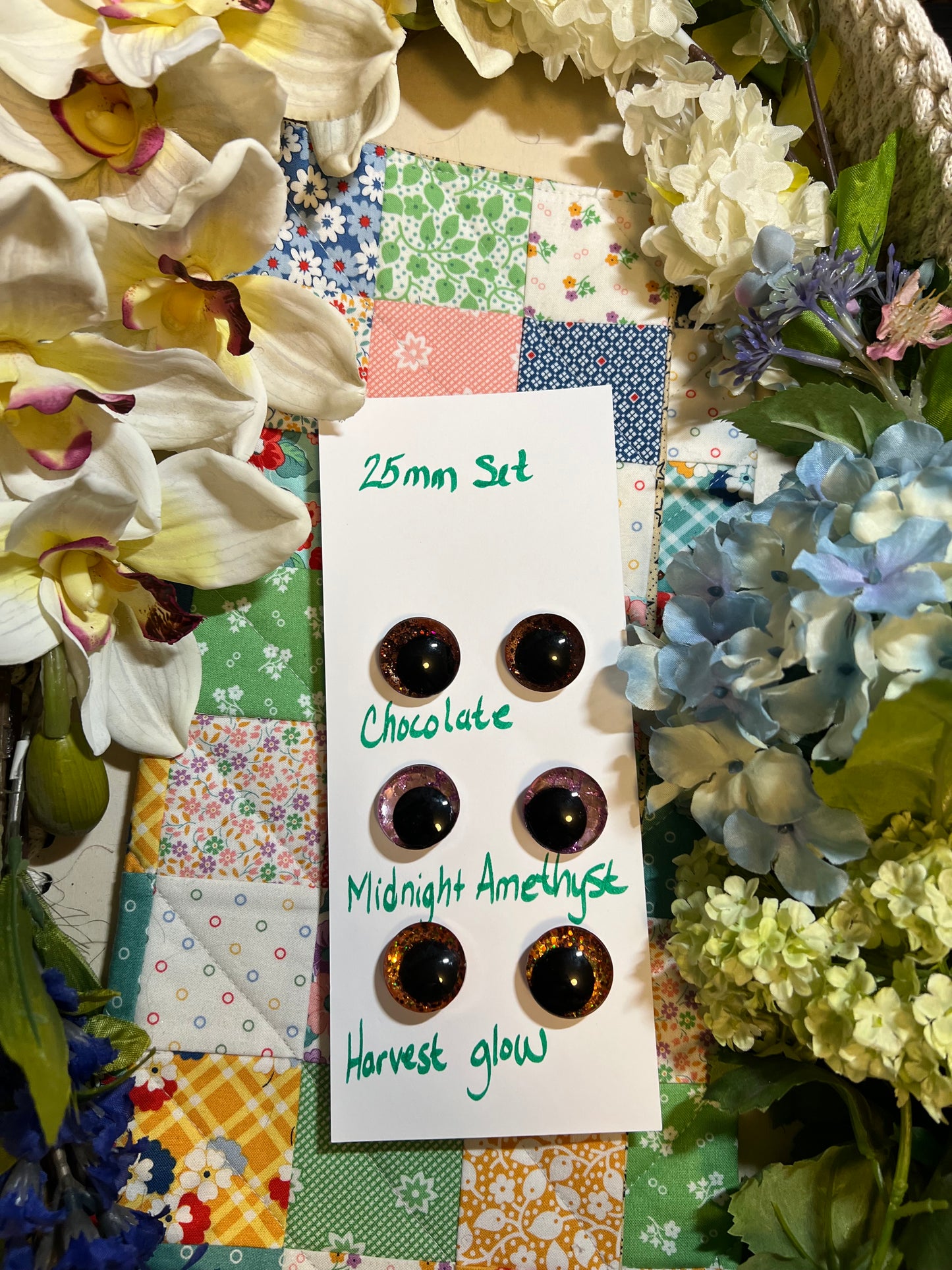 25mm safety eye set, autumnal