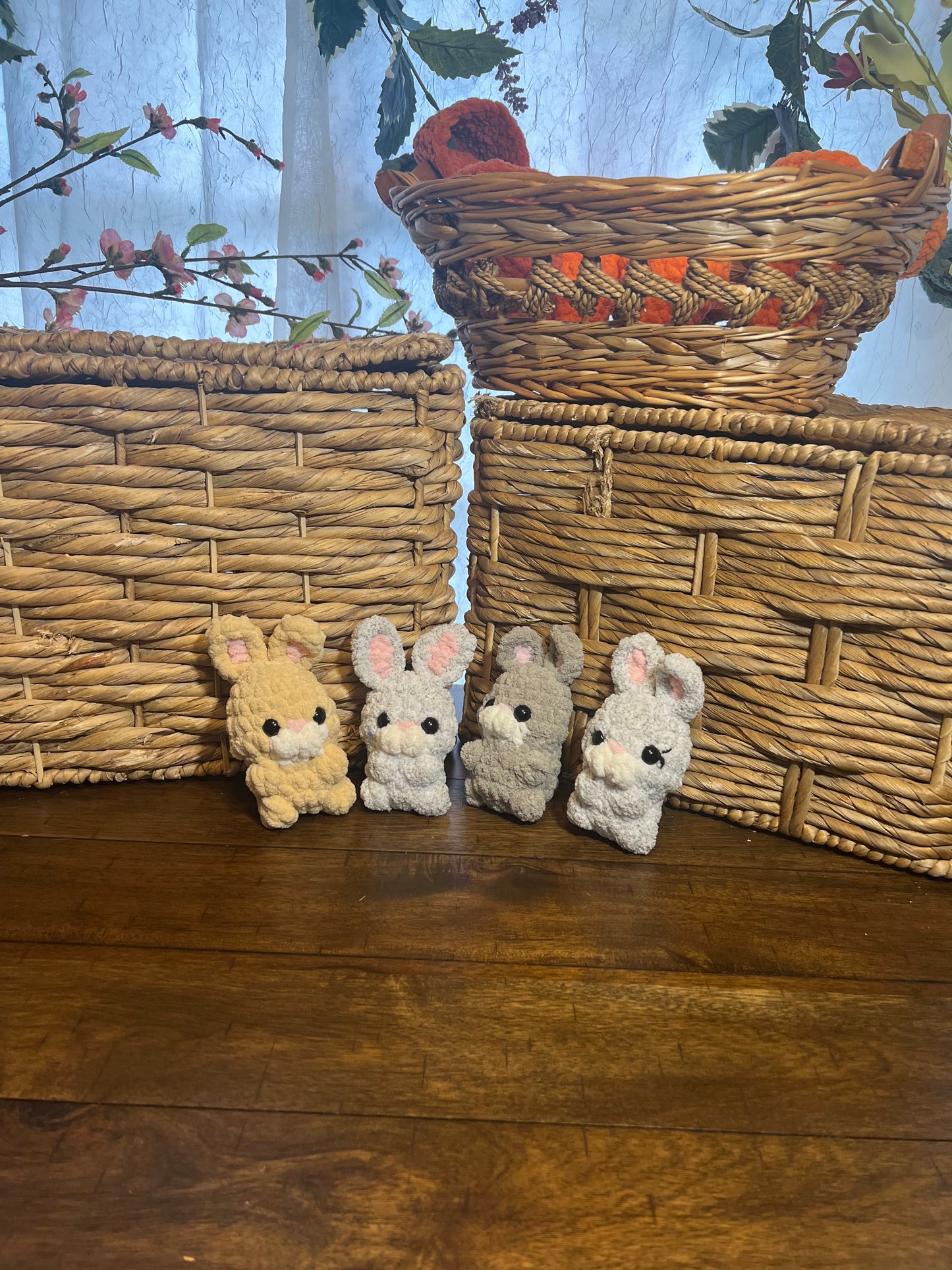 Hatching Bunny in Carrot Dark Gray