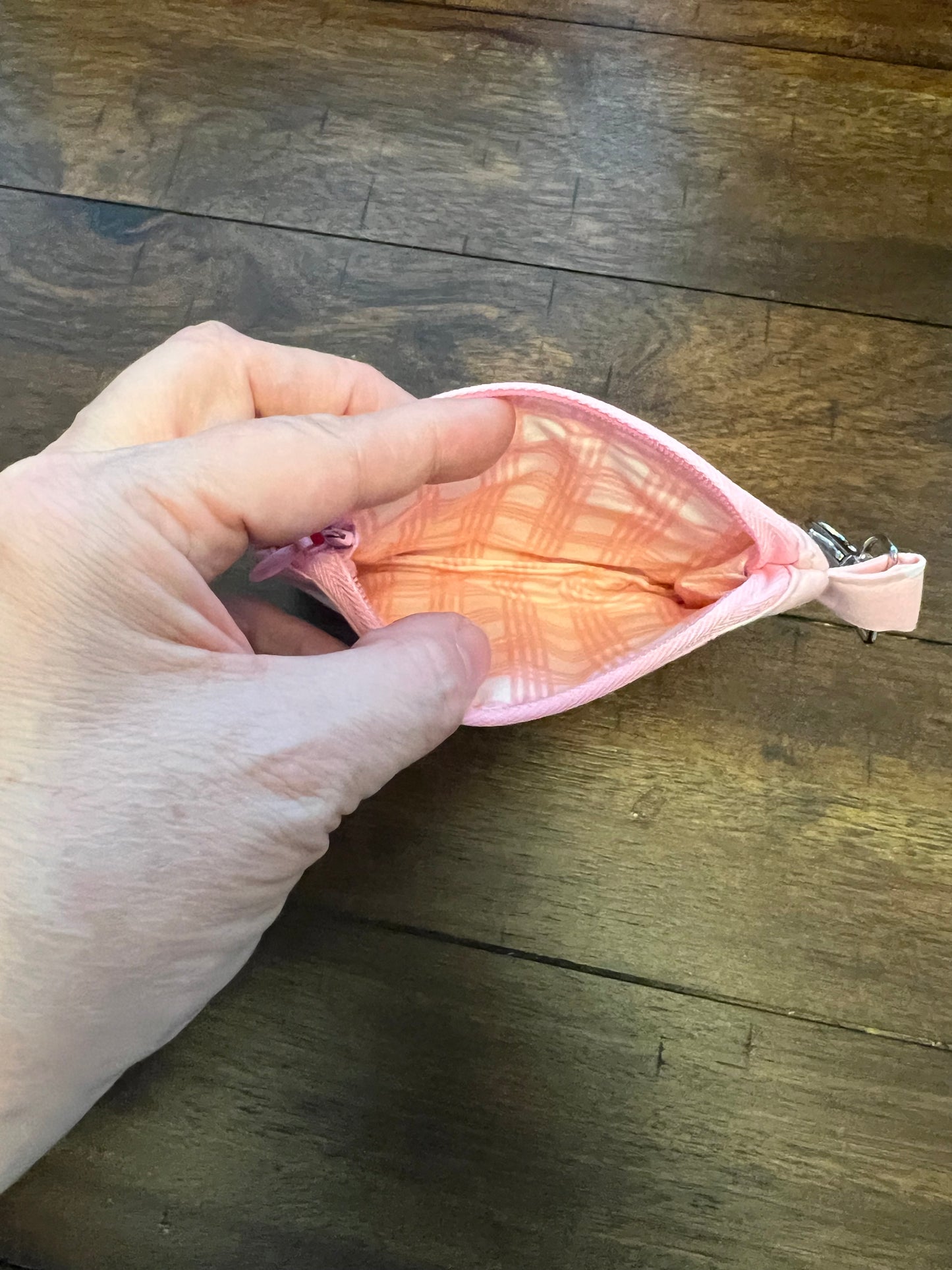 Keychain wallet Pink Hearts