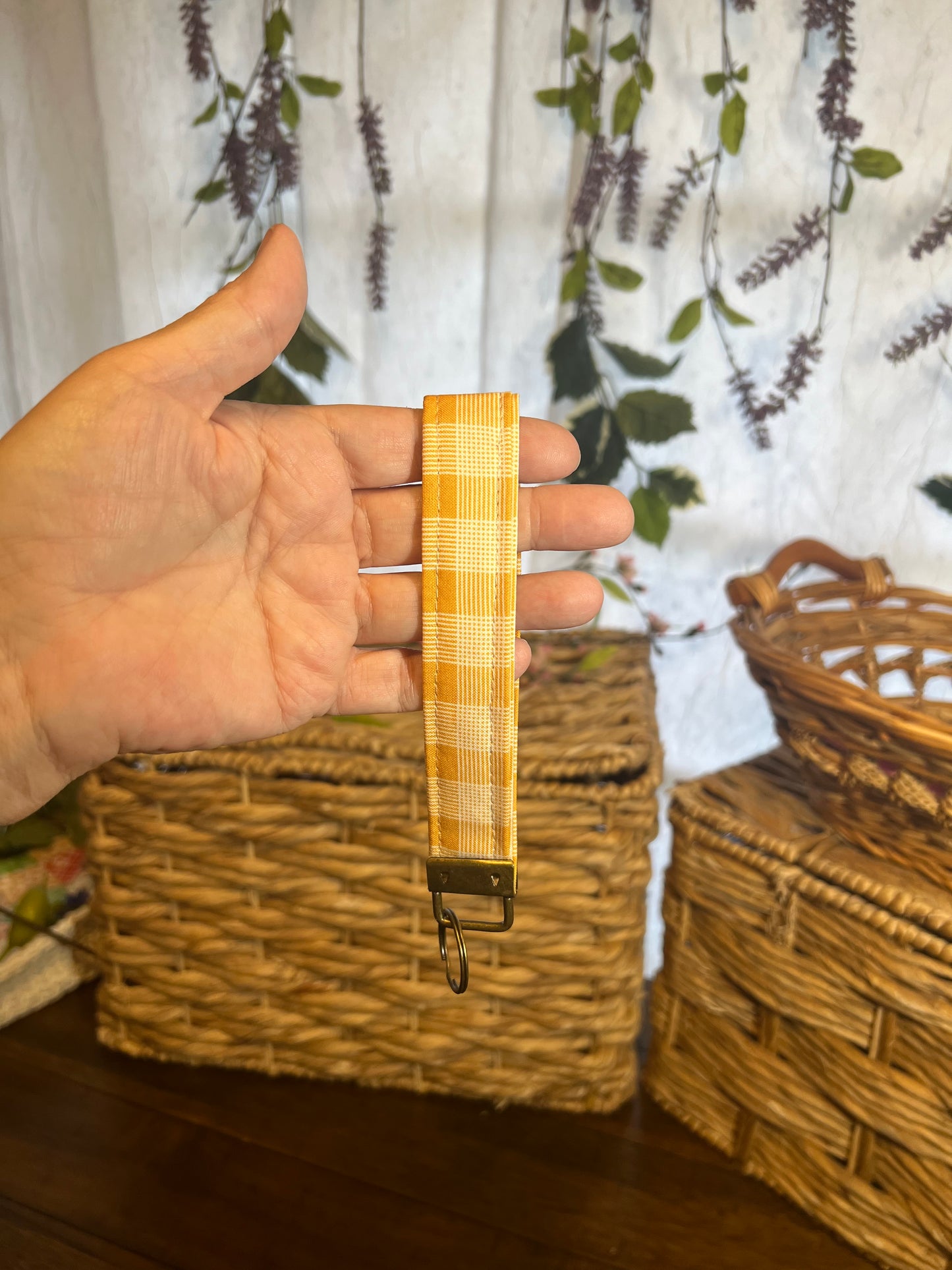 Wristlet Yellow Plaid
