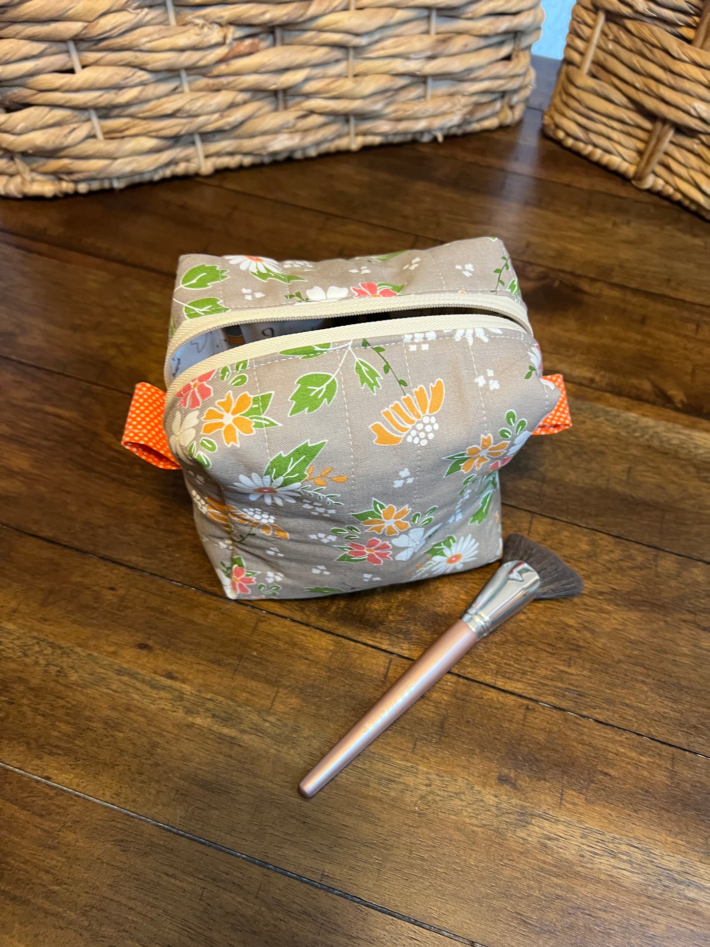 Mini makeup bag Fall bloom