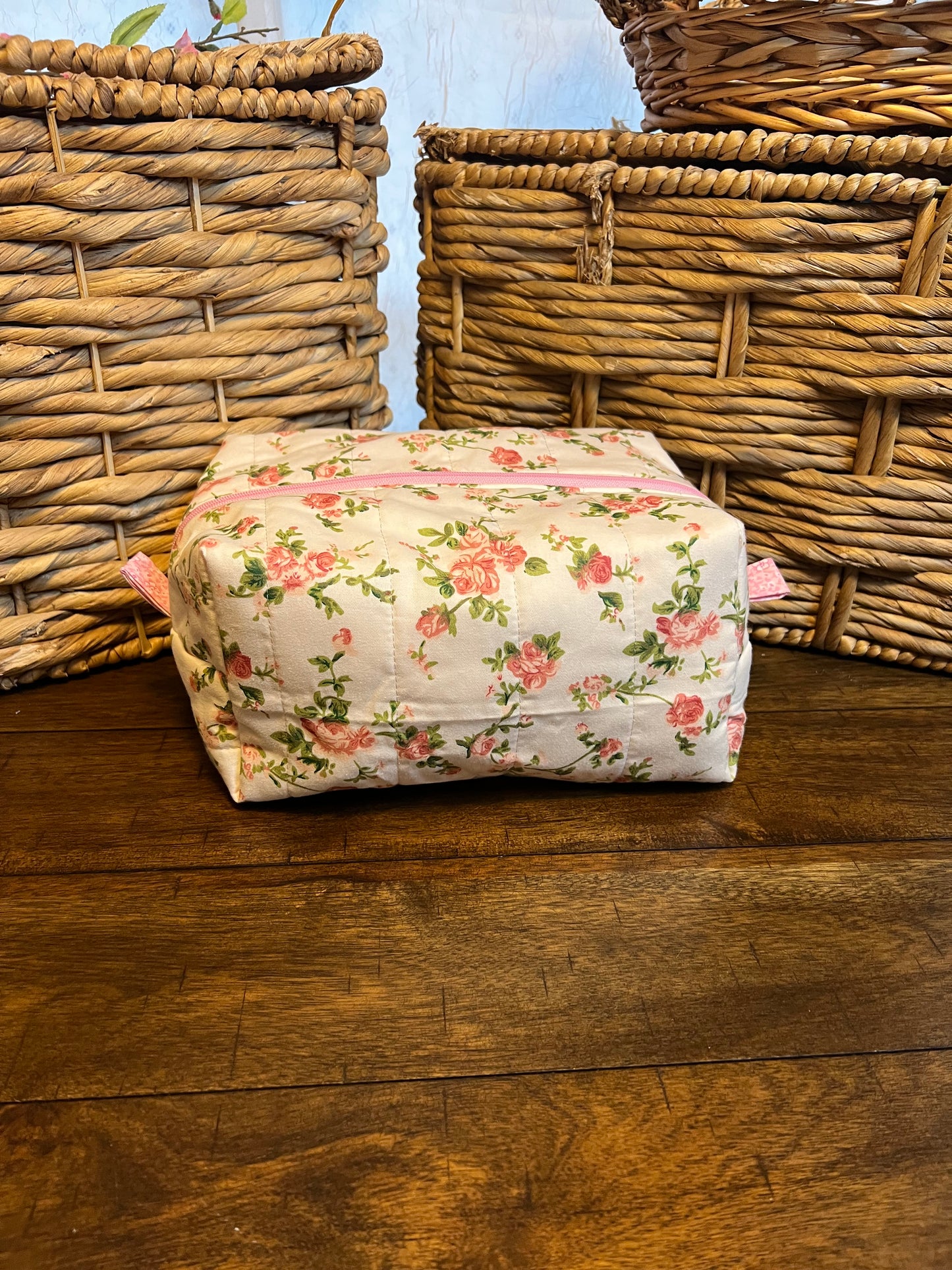 Large Makeup bag English Rose