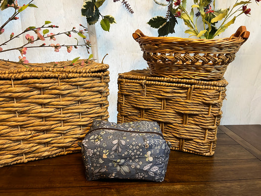 Large Makeup bag Evening walk in the woods