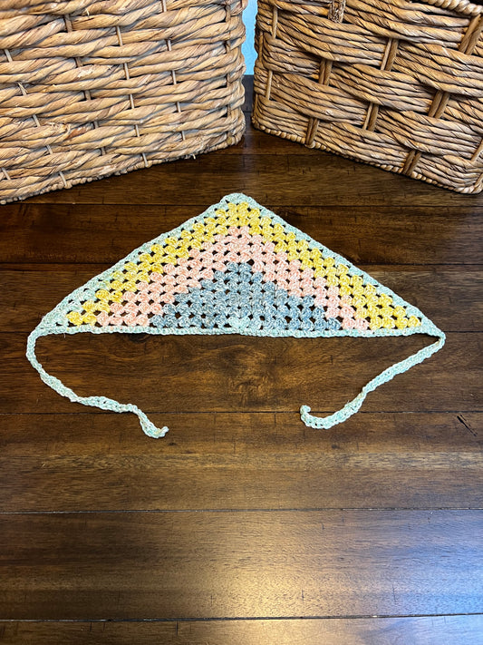 Crochet bandana Pastel