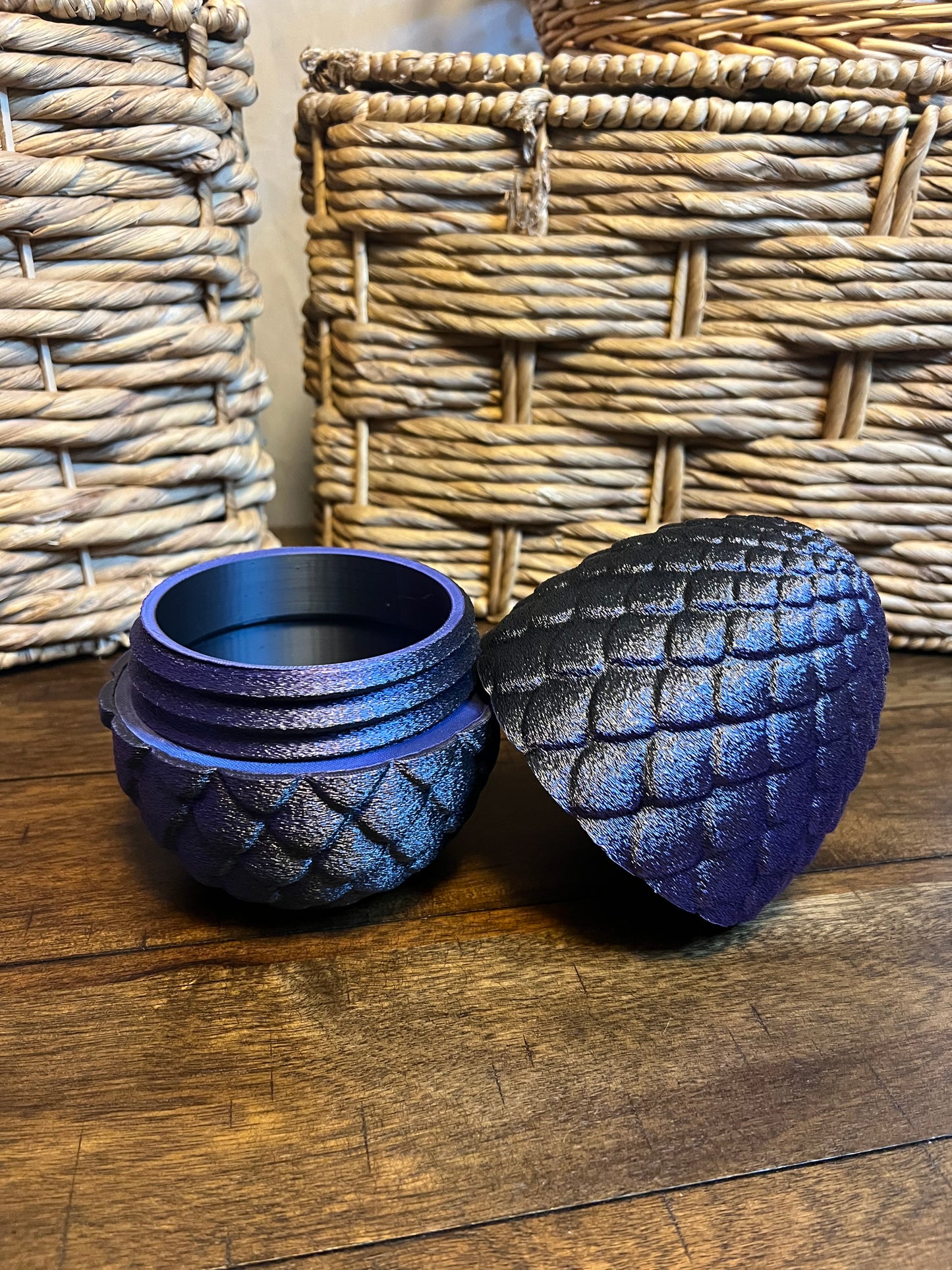 Empty Dragon Set of 2 Purple/Black
