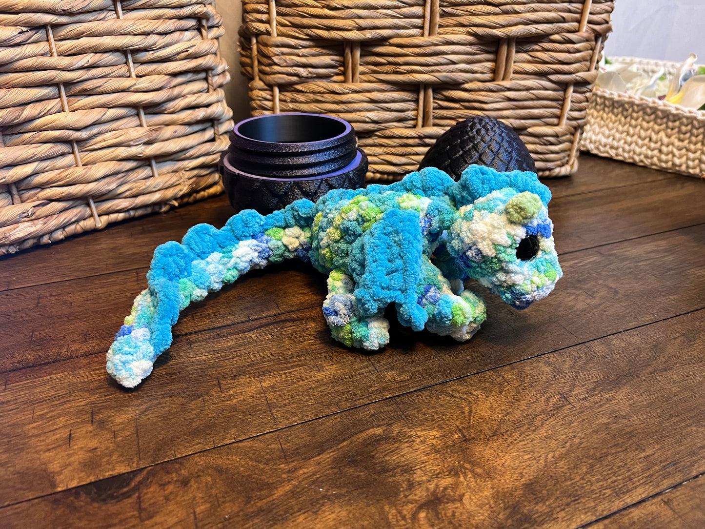 Large dragon egg with dragon snuggler