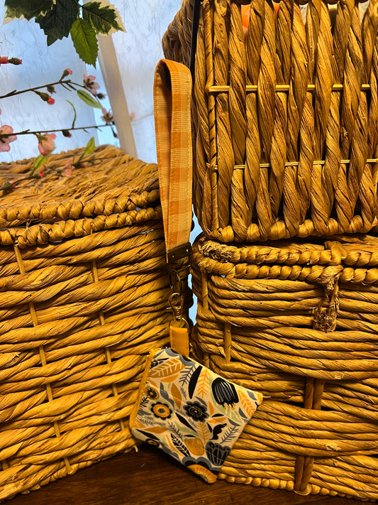 Wristlet Yellow Plaid