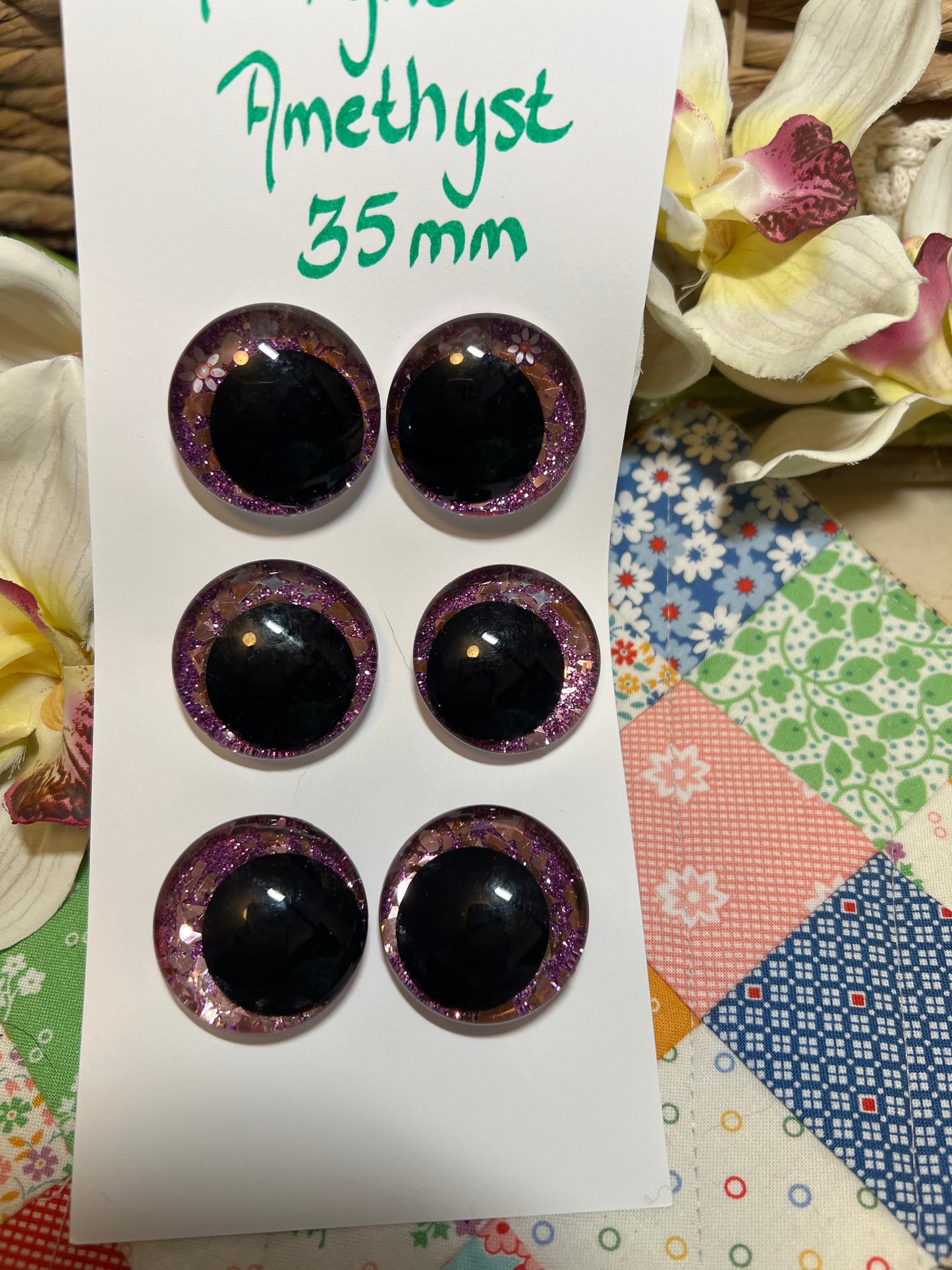 Safety eye set 35 mm Midnight amethyst