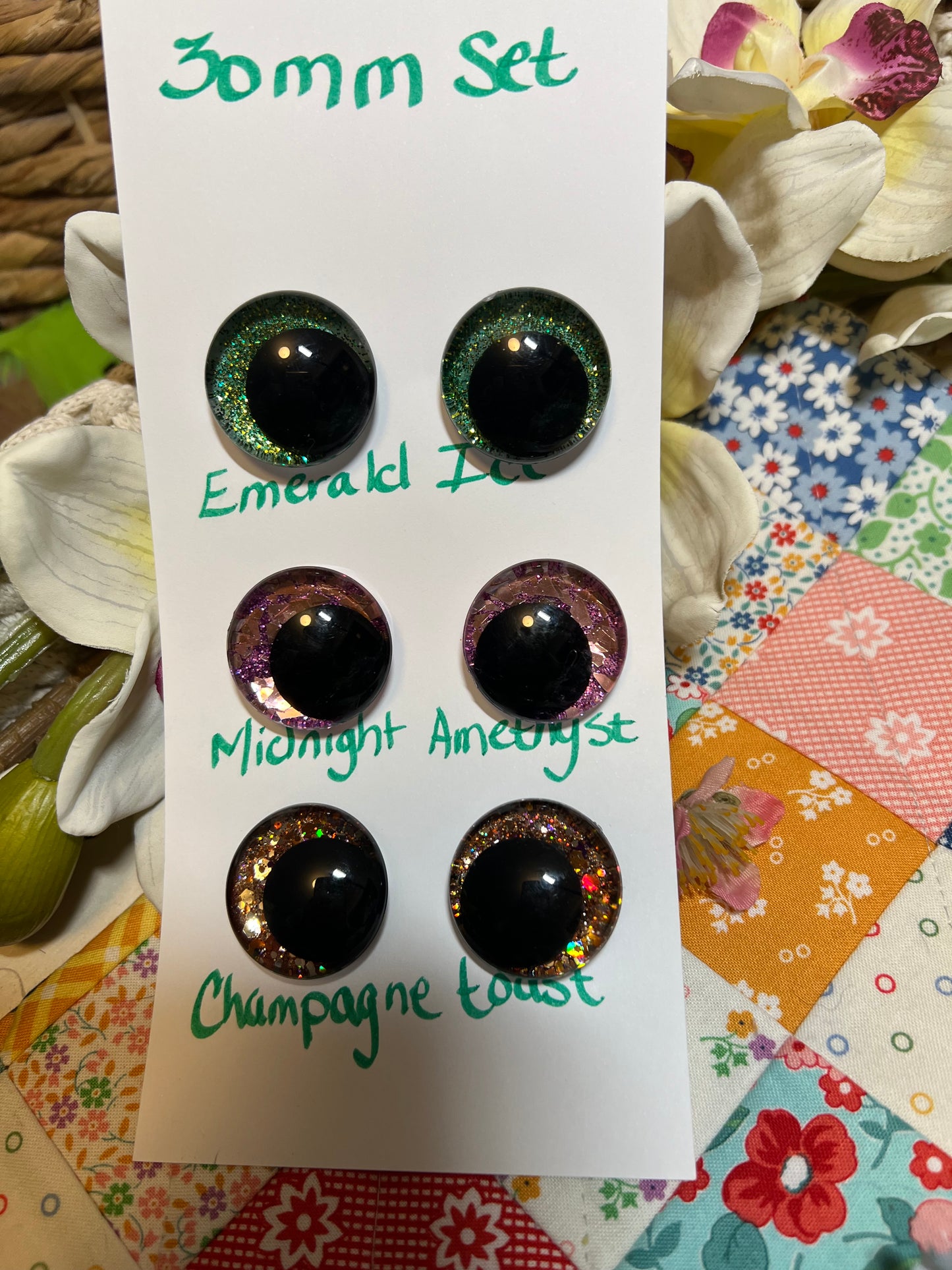30mm safety eye set, Enchanted Forest