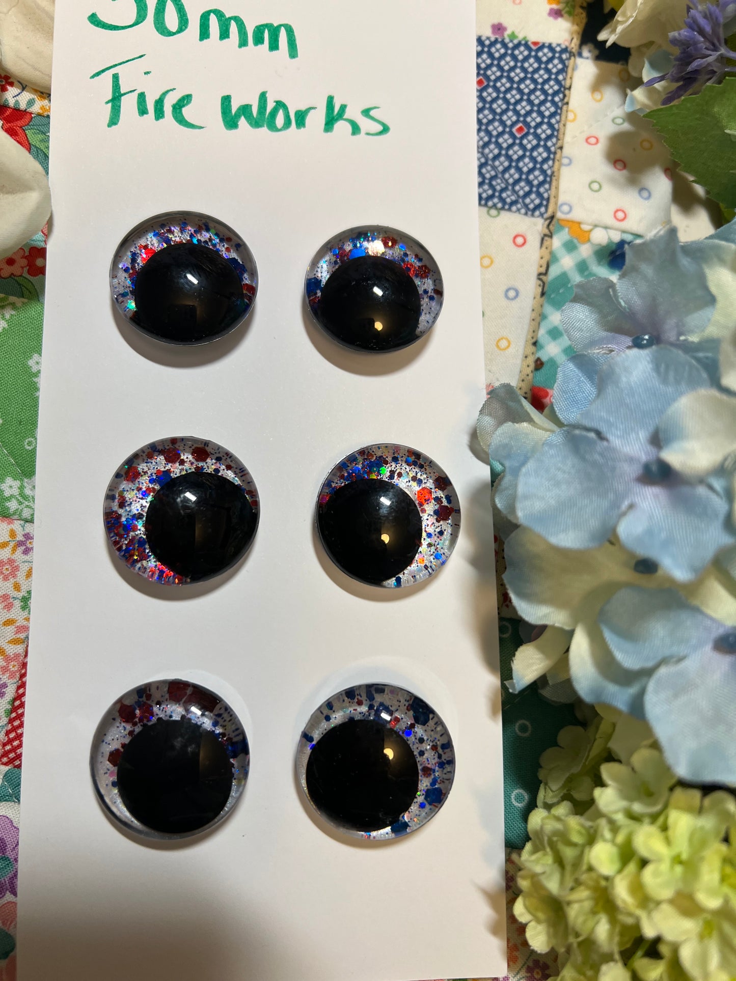 30mm safety eye set, Fireworks