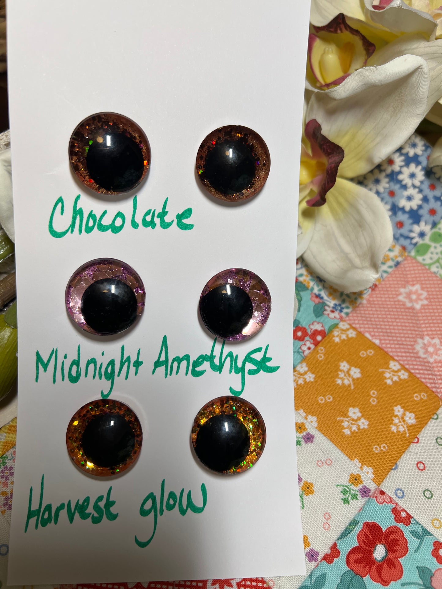 25mm safety eye set, autumnal