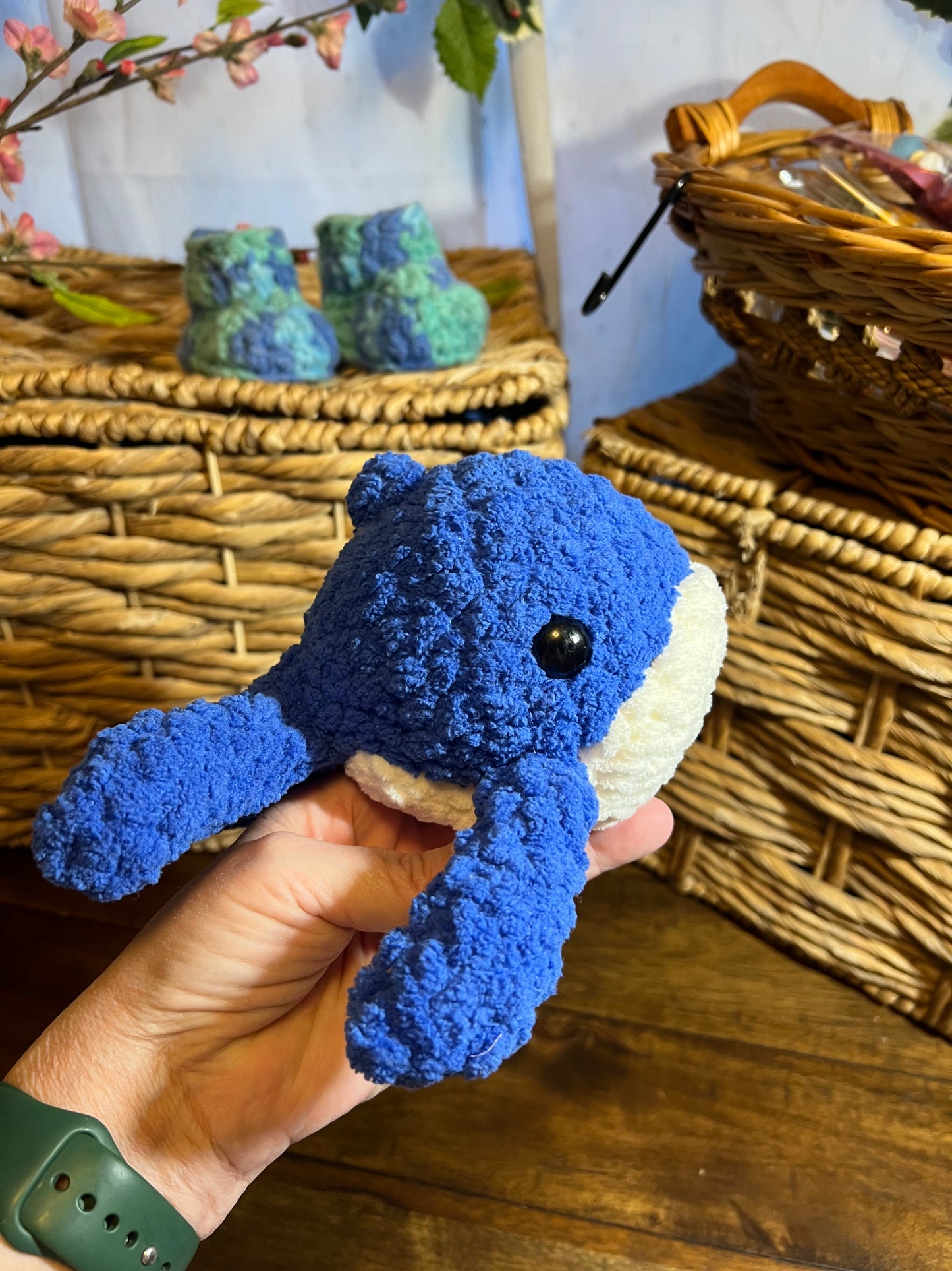 Willow the whale Dark blue