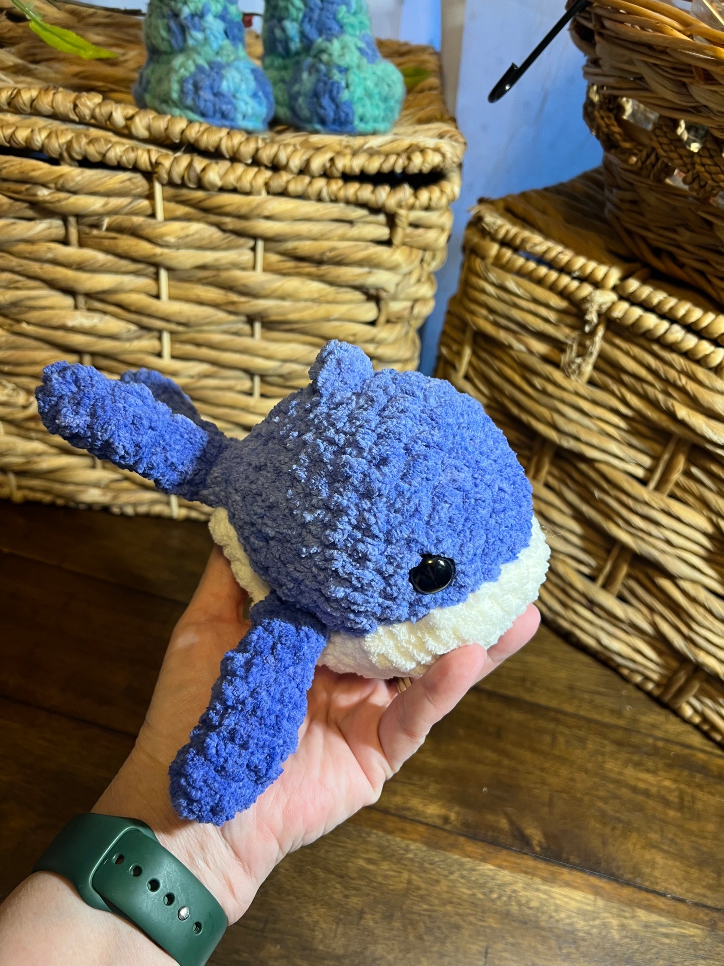 Willow the whale blue Ombre