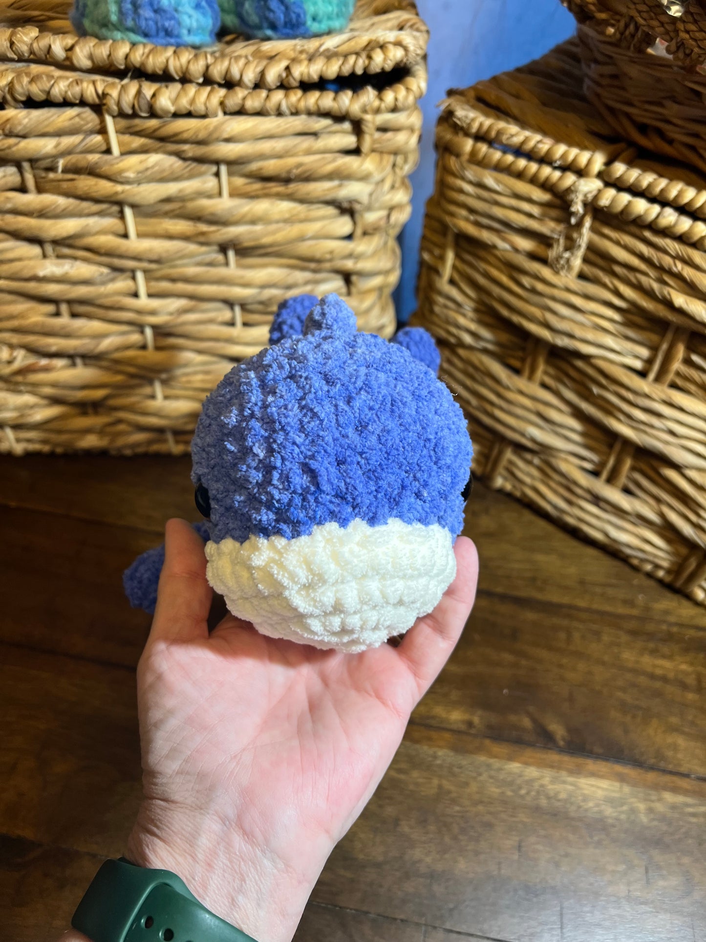 Willow the whale blue Ombre