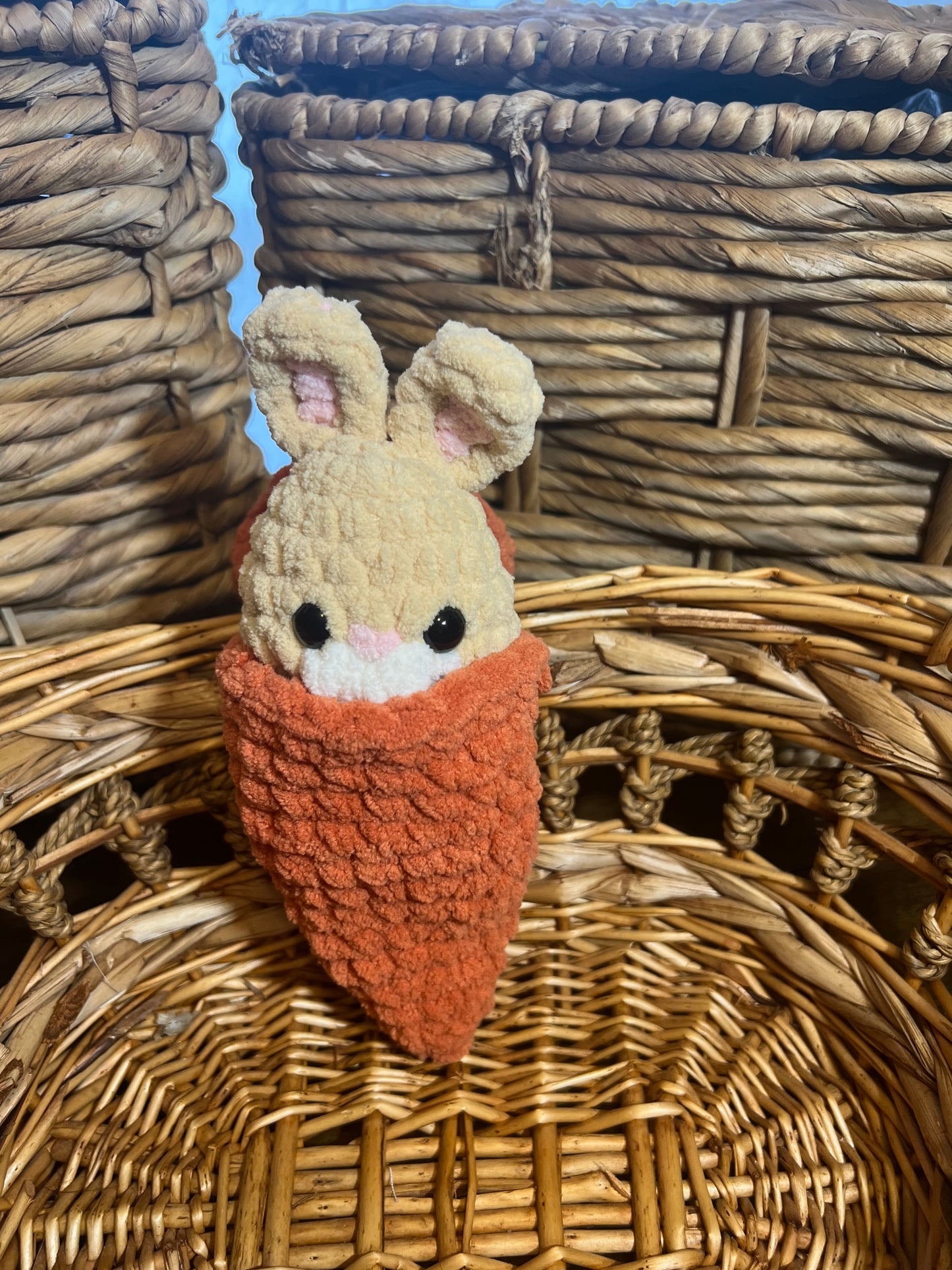 Hatching Bunny in Carrot Beige