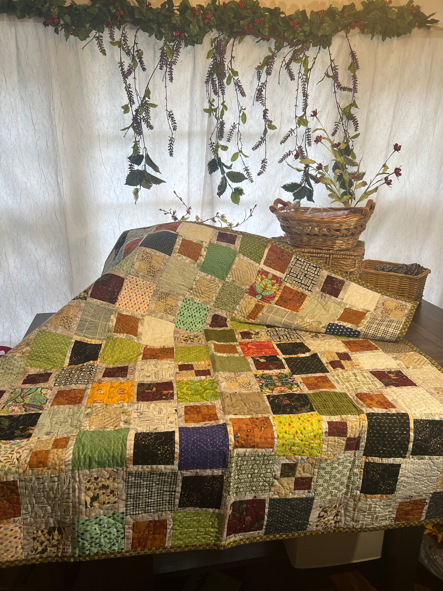 Decorative quilt Fall themed