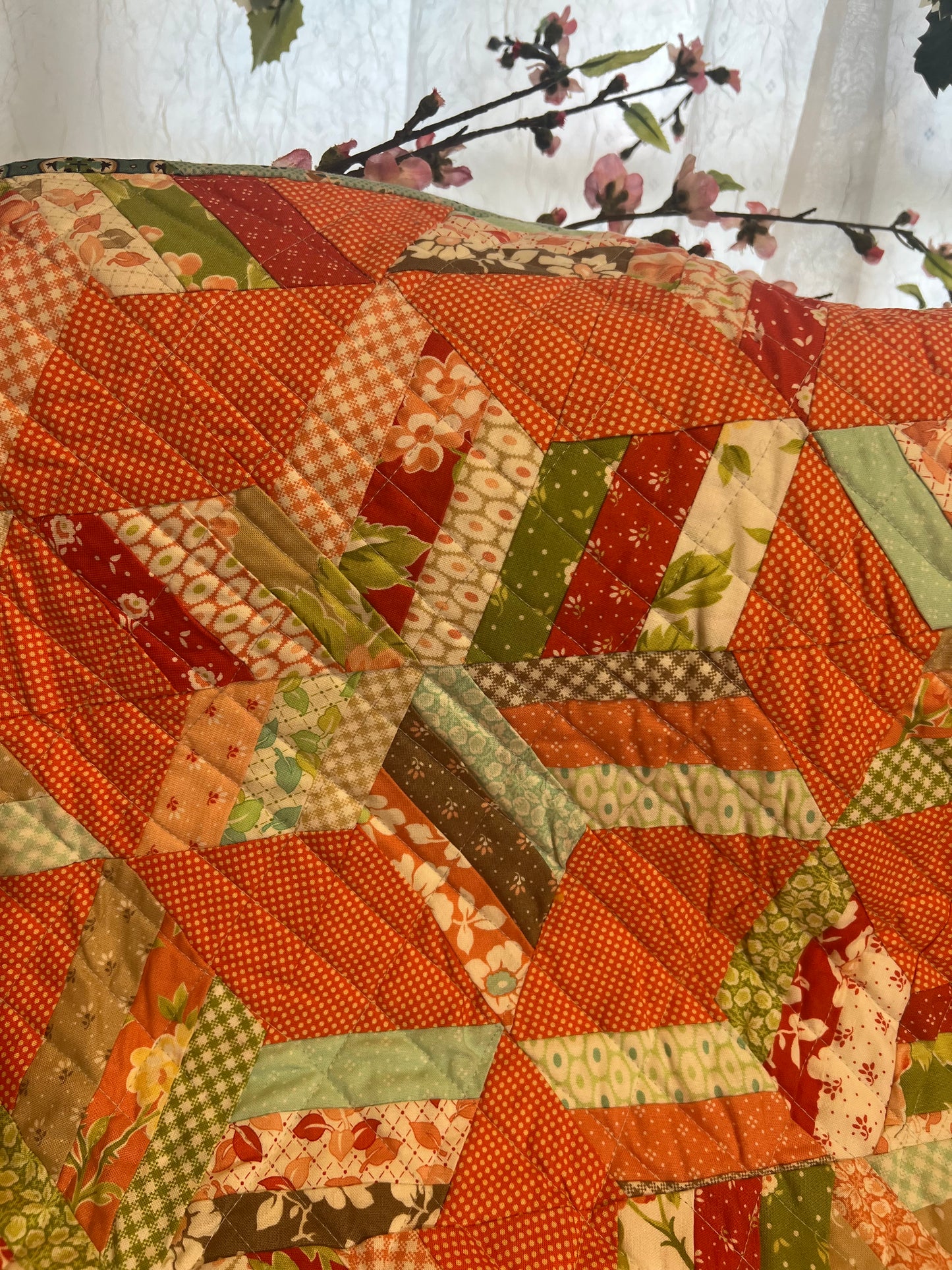 Handmade quilt Stars and strips