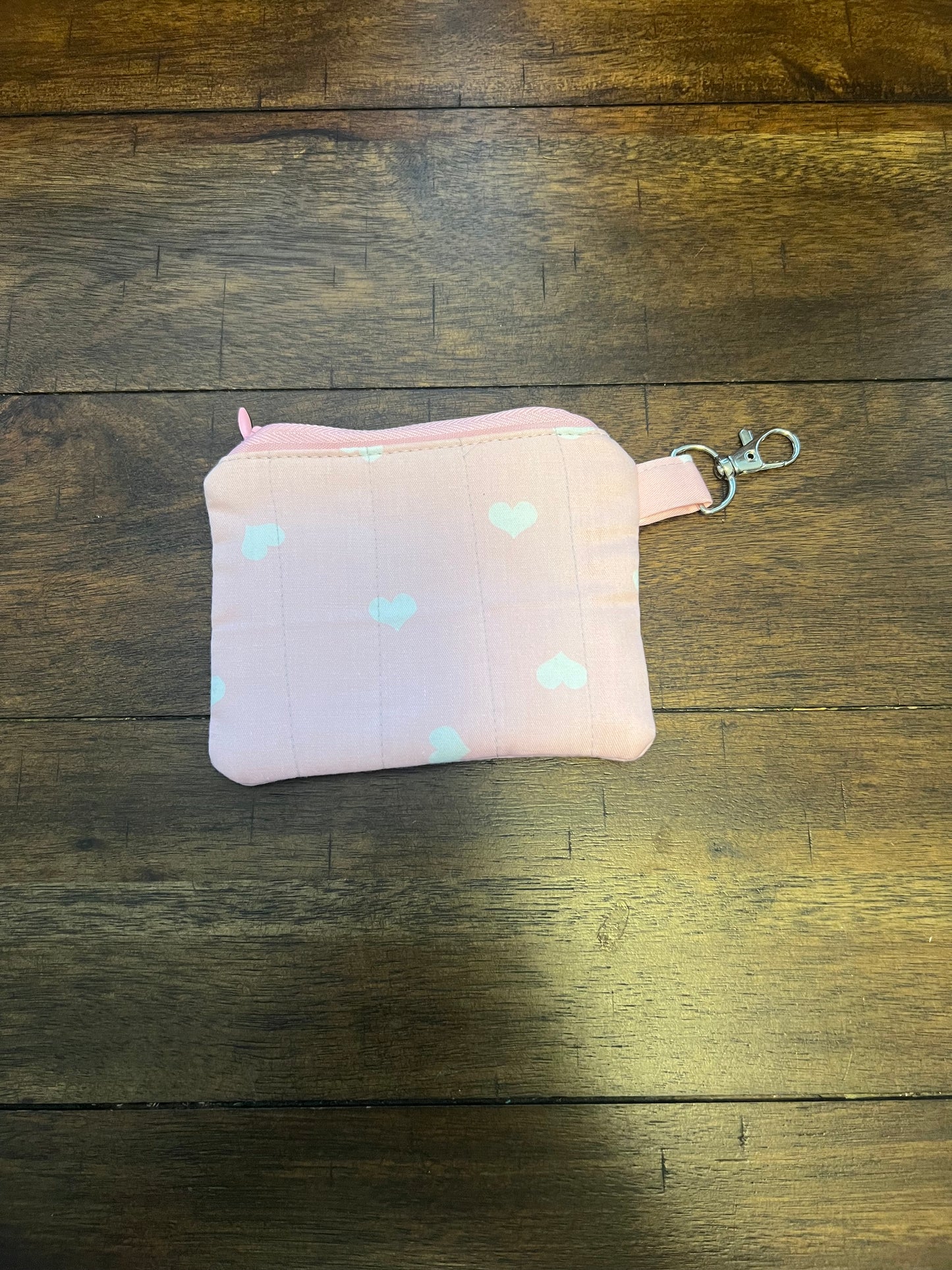 Keychain wallet Pink Hearts